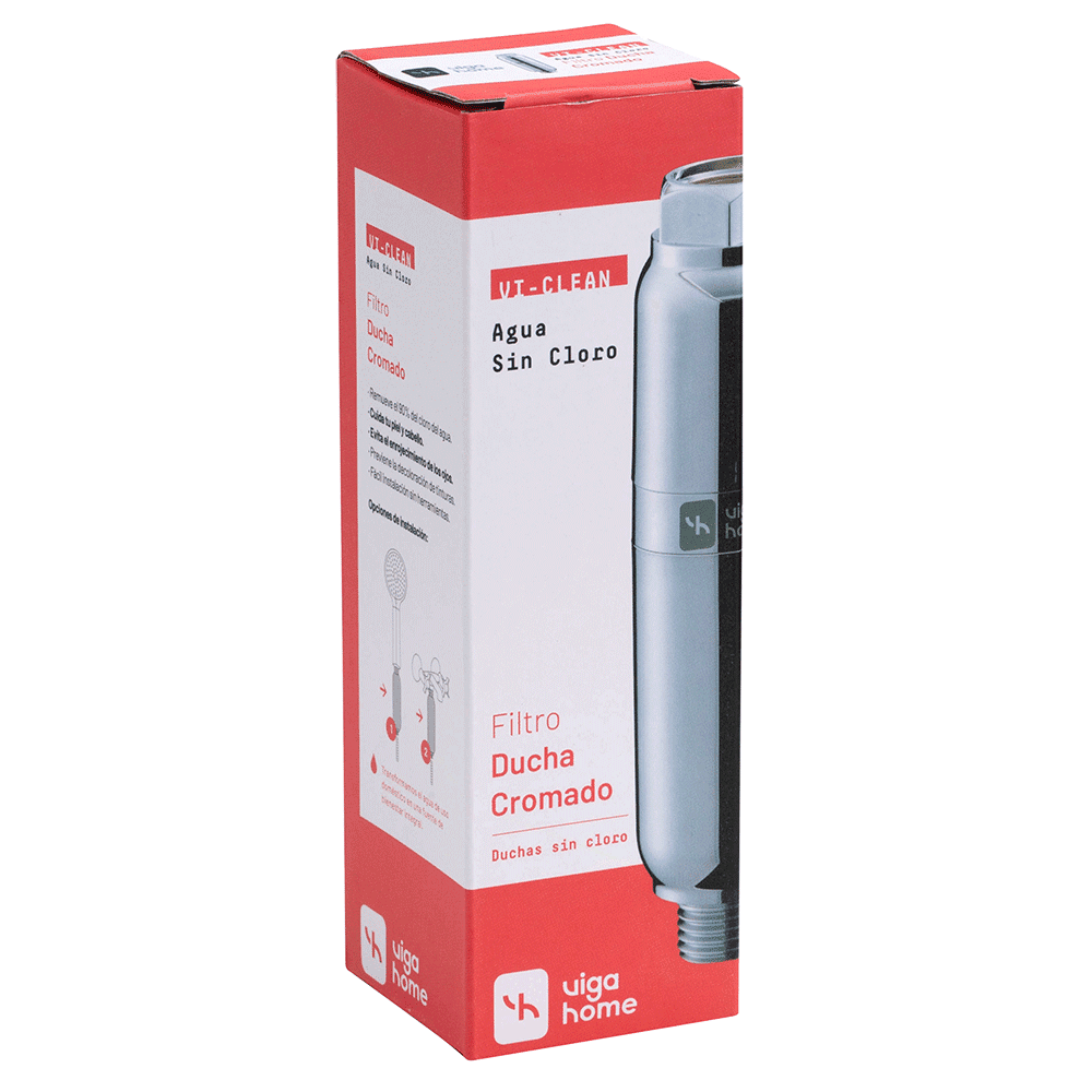 Filtro para Ducha Plateado - Elimina Cloro