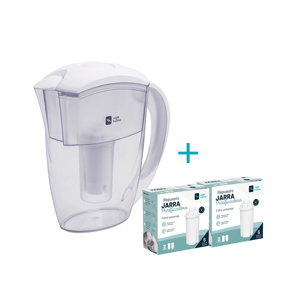 Pack Jarra Filtrante + 2 Packs de Repuestos