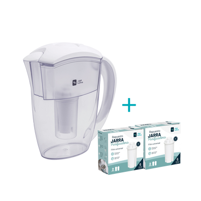 Pack Jarra Filtrante + 2 Packs de Repuestos