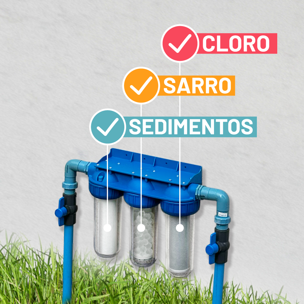 Pack Repuestos Triple Filtración - Esferas de Polifosfato, Carbón Block y Sedimentos PP05