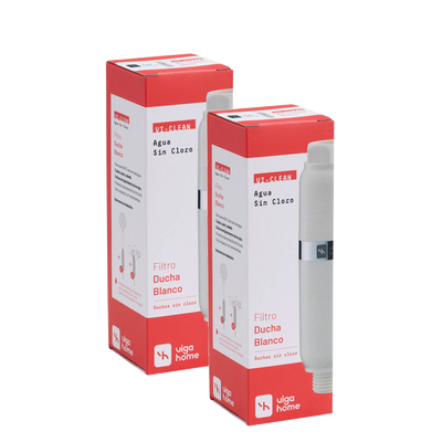 Pack 2 unidades Filtros ducha blanco